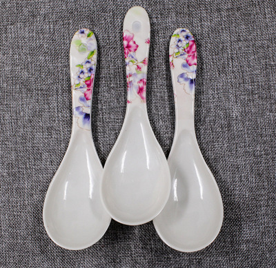 一元兩元熱銷款！仿瓷印花飯勺廠家直銷，廚房日用百貨批發(fā)首選